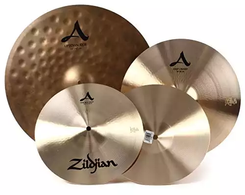 Zildjian A Zildjian City Cymbal Pack Natural, 12" pair, 14", 18"